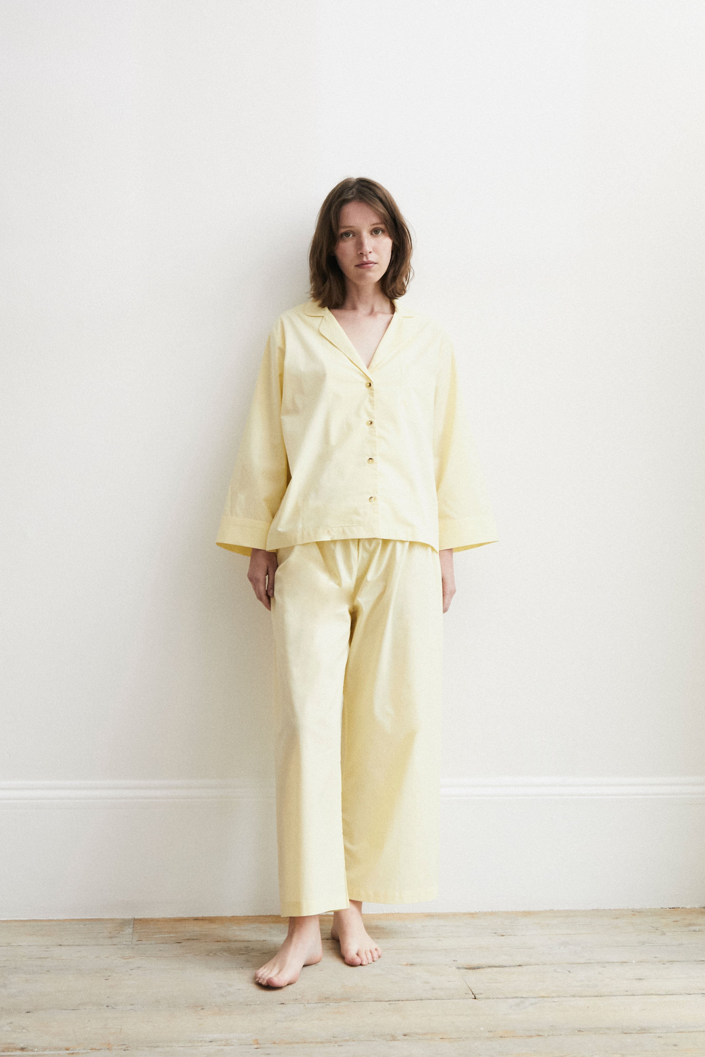 Relaxed Pale Yellow Pyjama Set-CALLISTARI