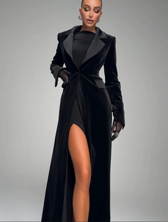 Callistari Velvet Jacket Dress-CALLISTARI