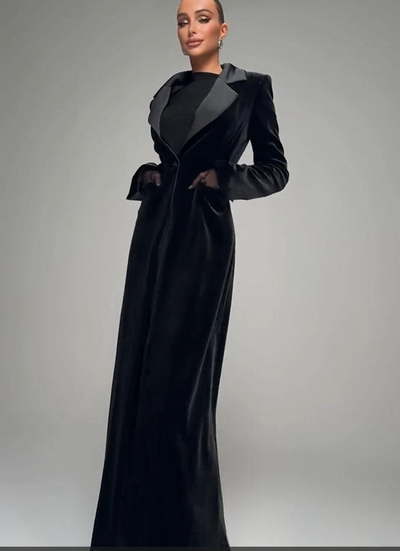 Callistari Velvet Jacket Dress-CALLISTARI