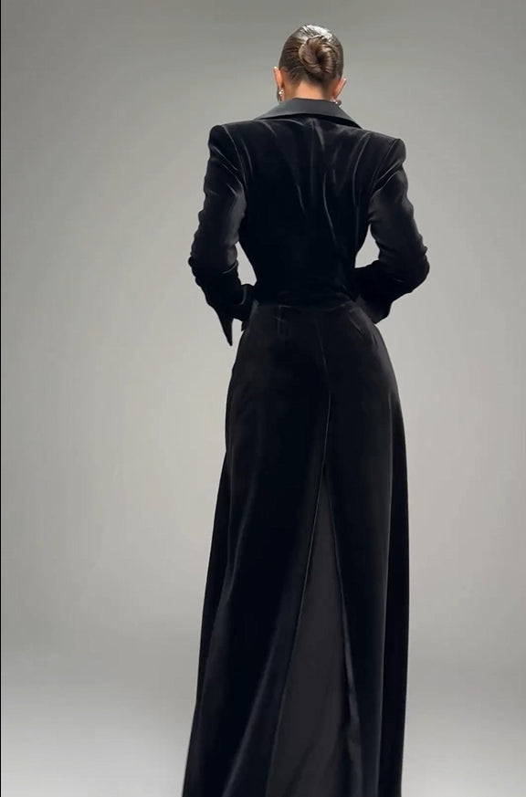 Callistari Velvet Jacket Dress-CALLISTARI