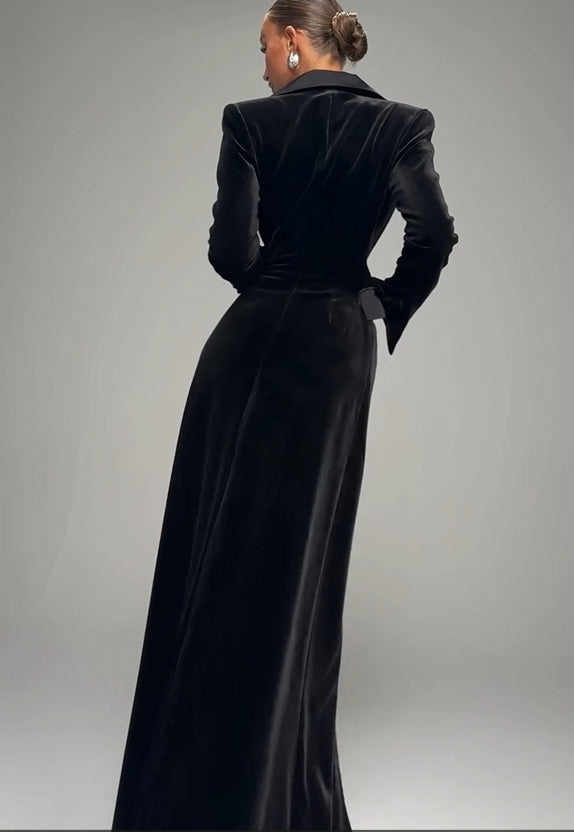 Callistari Velvet Jacket Dress-CALLISTARI