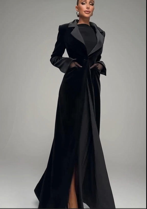 Callistari Velvet Jacket Dress-CALLISTARI