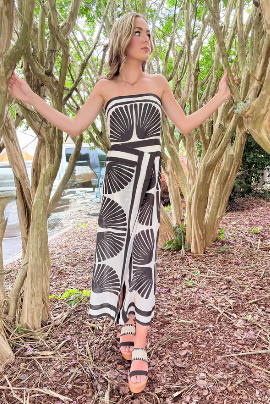 Resort Print Maxi Dress