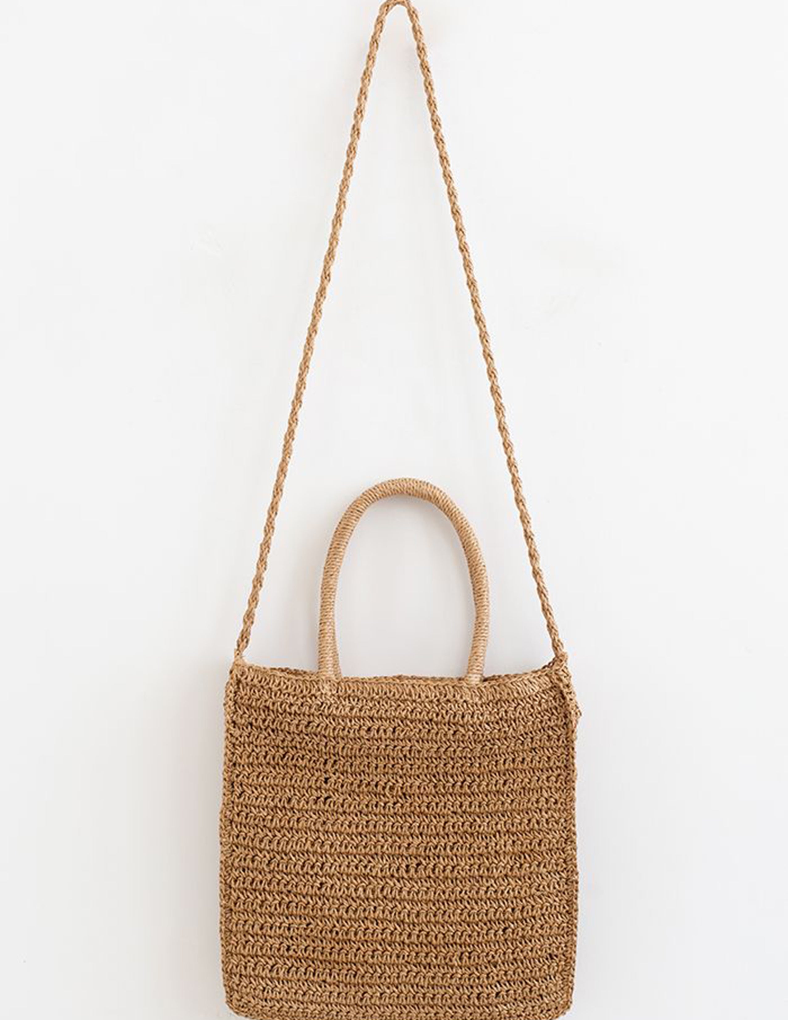 Colored Flower Woven Straw Bag-CALLISTARI