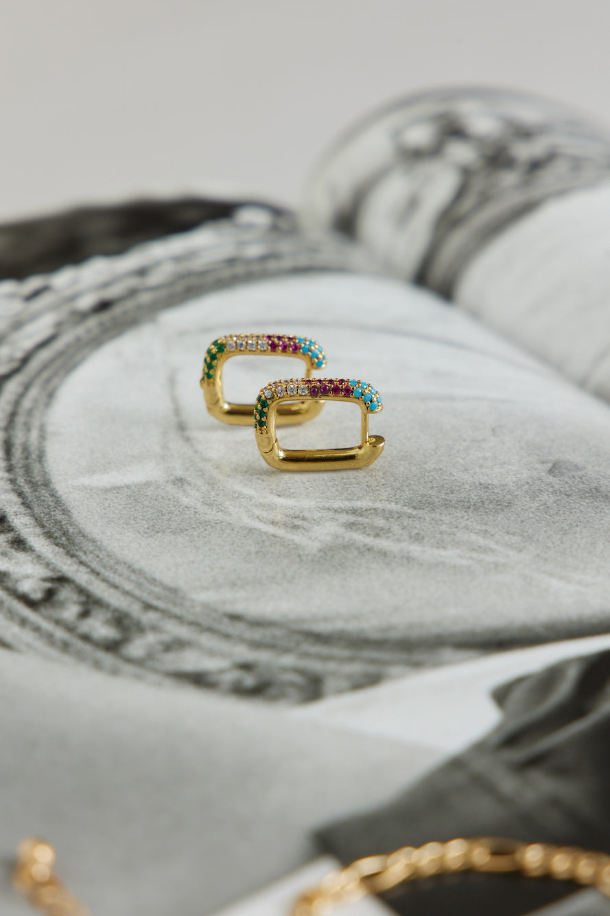 18K Gold Plated Special Talisman Earrings Multi-CALLISTARI