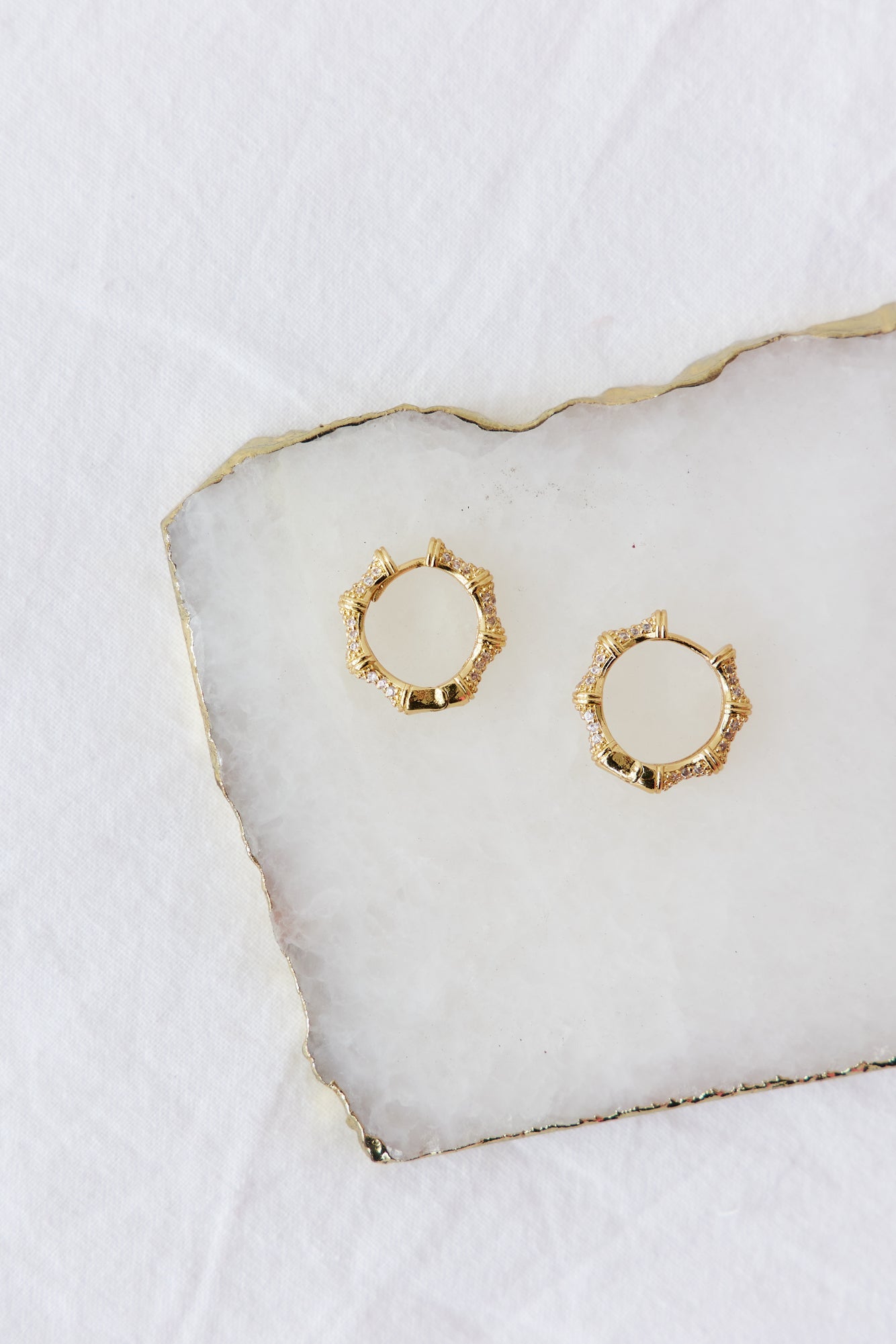 18K Gold Plated Final Stage Earrings-CALLISTARI