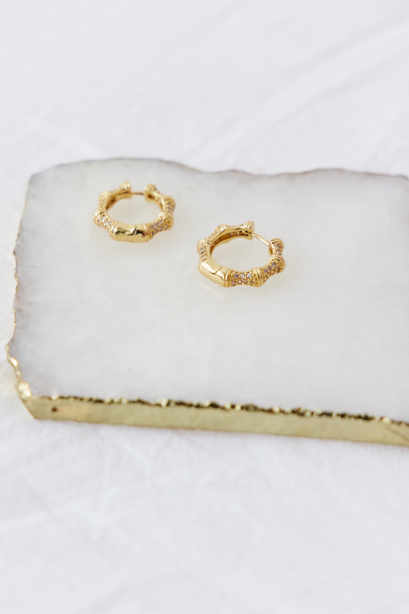 18K Gold Plated Final Stage Earrings-CALLISTARI