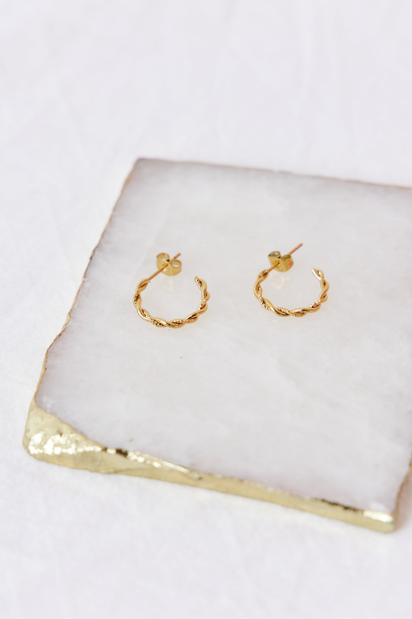 18K Gold Plated Angelic Feeling Earrings-CALLISTARI