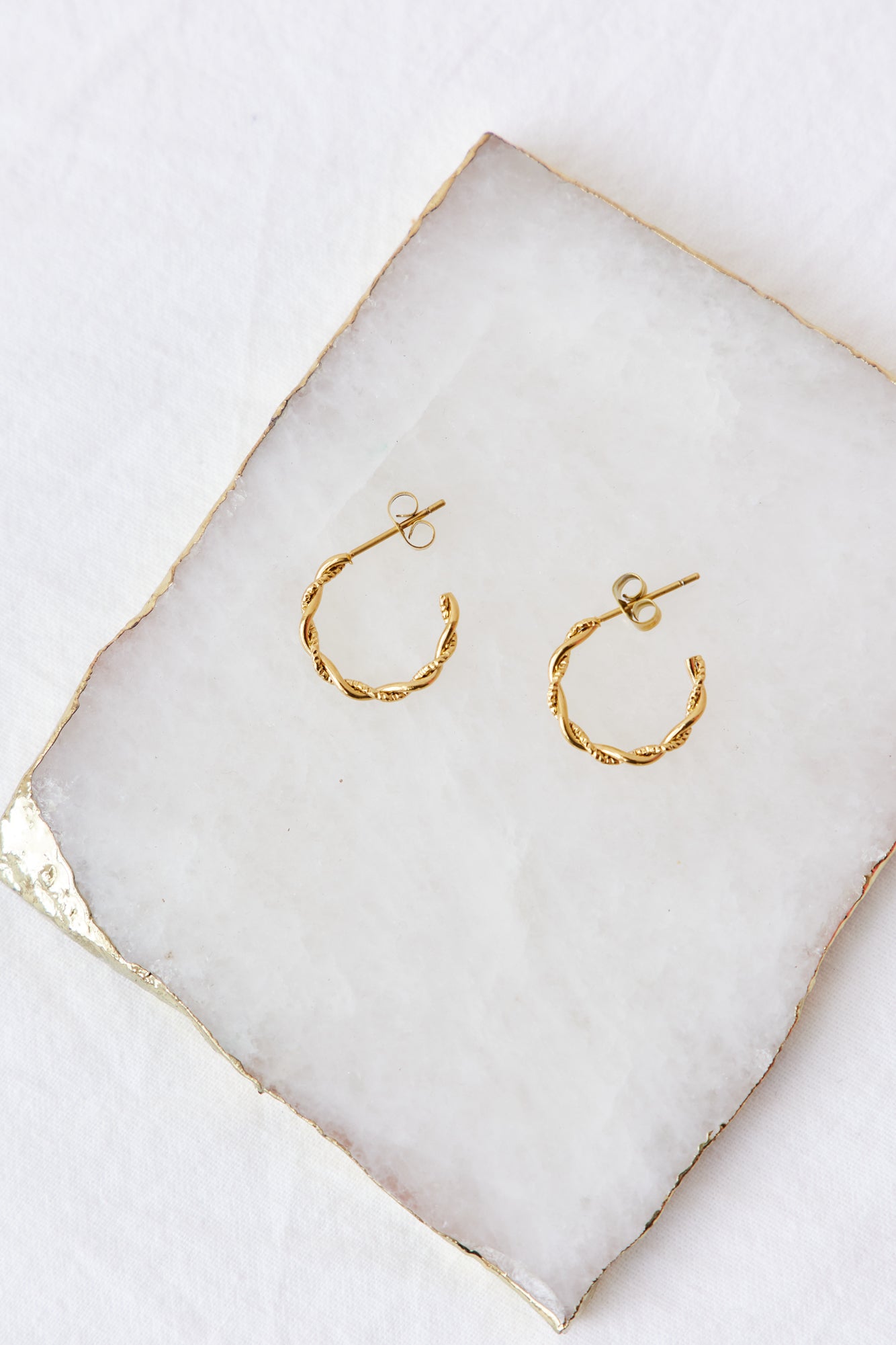 18K Gold Plated Angelic Feeling Earrings-CALLISTARI