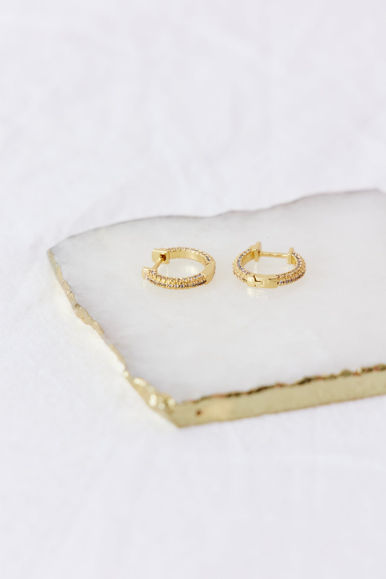 18K Gold Plated Golden Madeleine Earrings-CALLISTARI