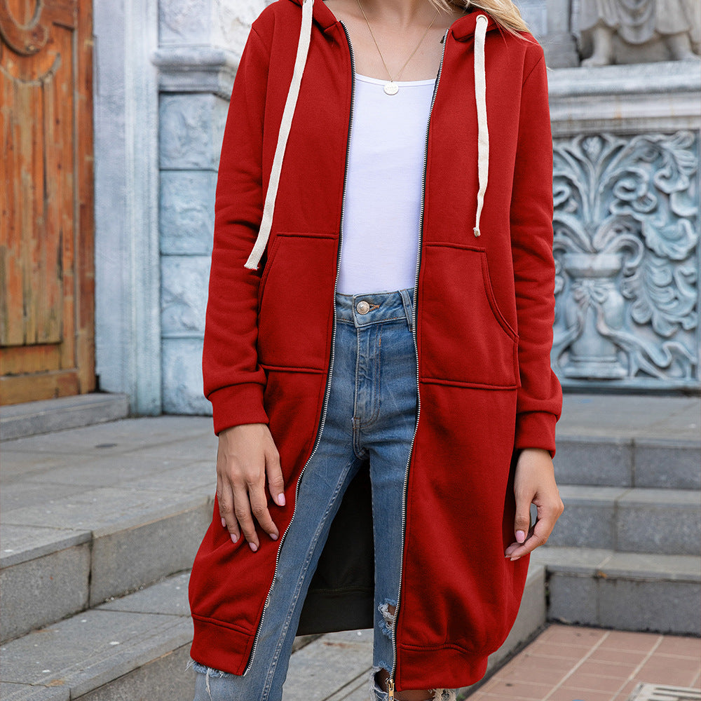Winter Stylish Loose Long Length Hoodies-CALLISTARI