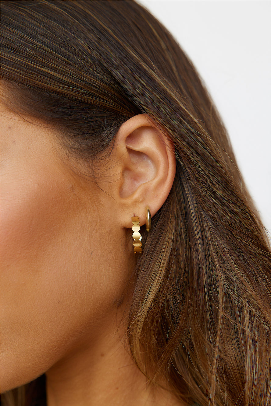 18k Gold Plated Ares World Earrings Gold-CALLISTARI