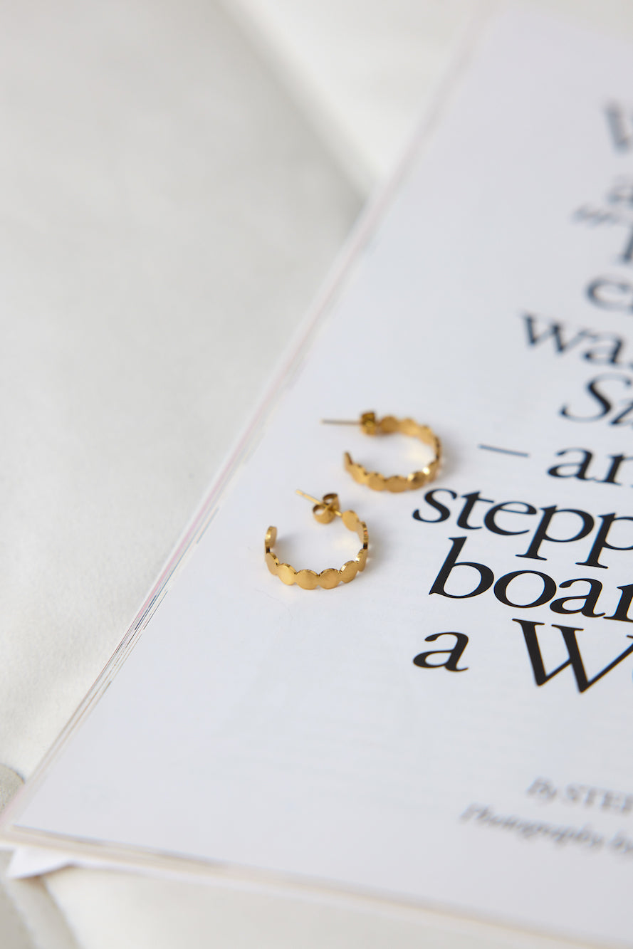 18k Gold Plated Ares World Earrings Gold-CALLISTARI