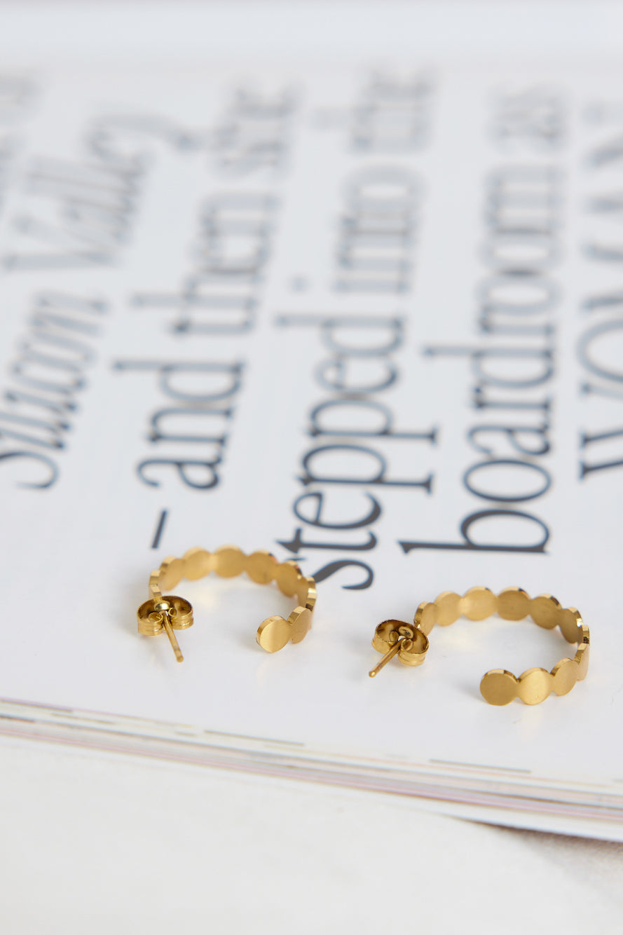 18k Gold Plated Ares World Earrings Gold-CALLISTARI