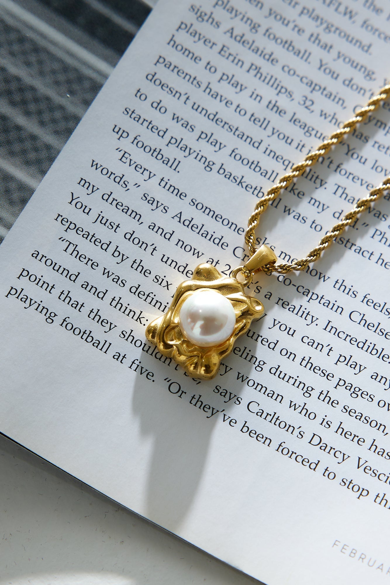 18k Gold Plated Vintage Love Necklace Gold-CALLISTARI