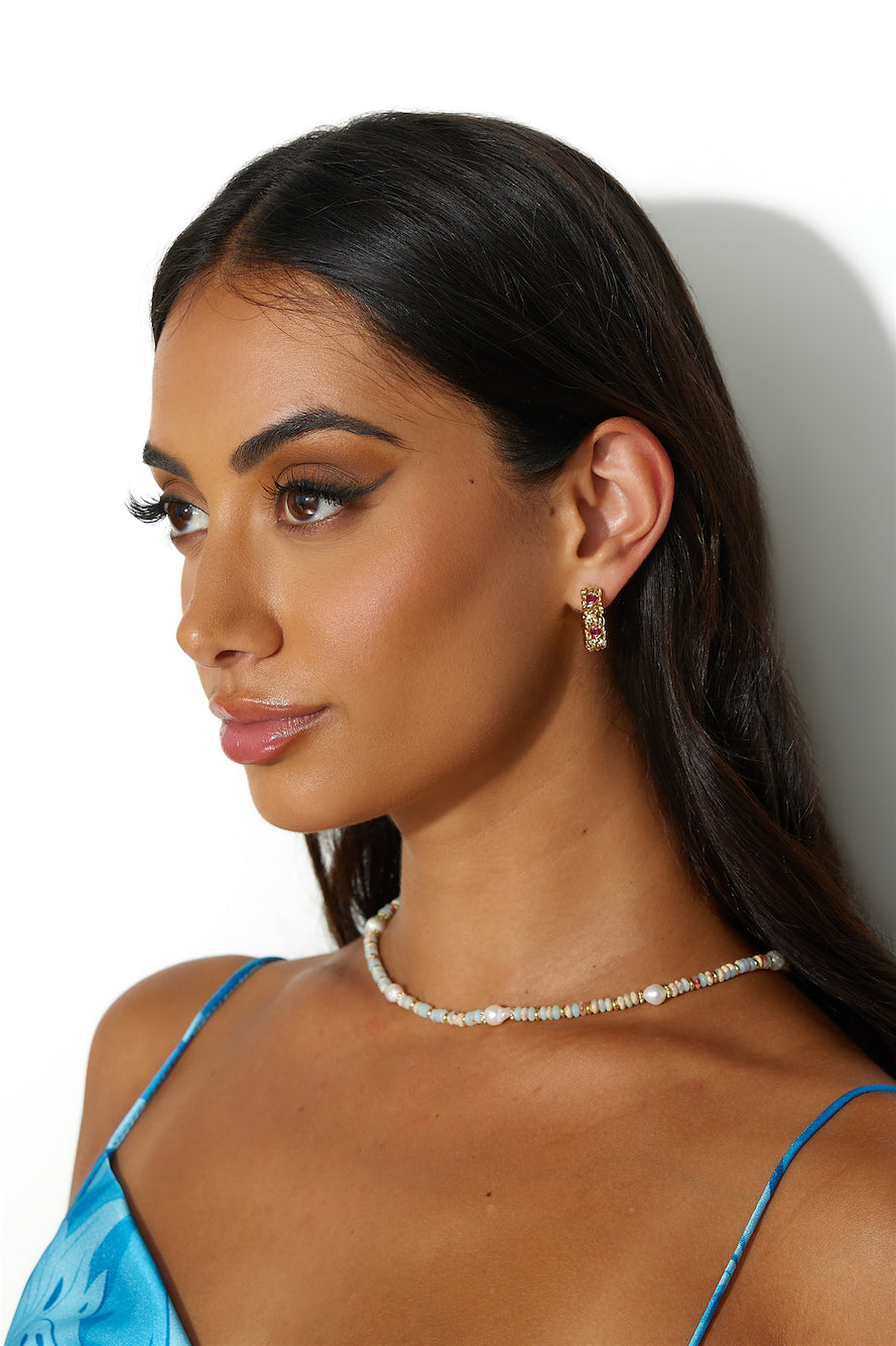 18k Gold Plated Gorg Gems Earrings Gold-CALLISTARI