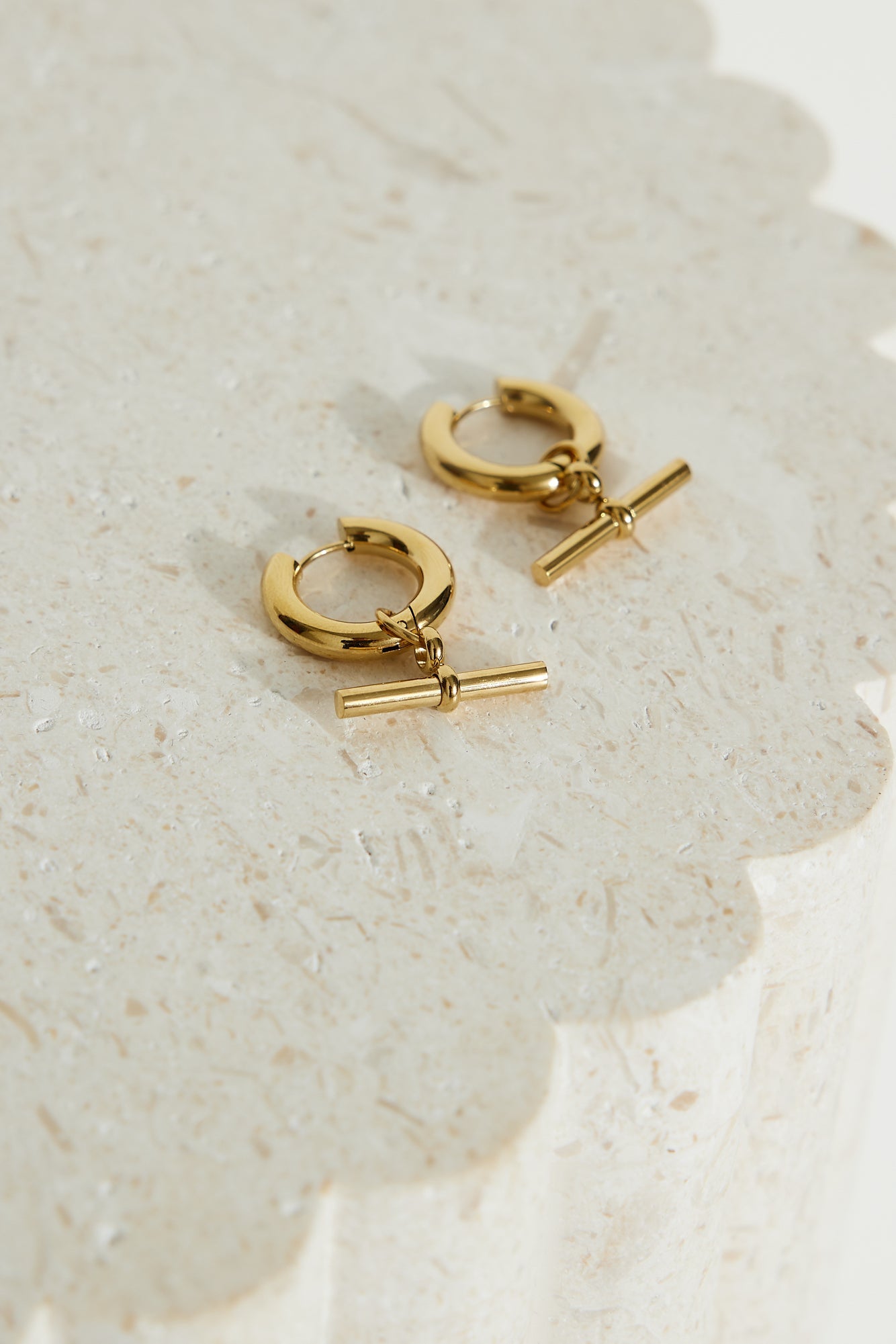 18k Gold Plated Classic Earrings Gold-CALLISTARI