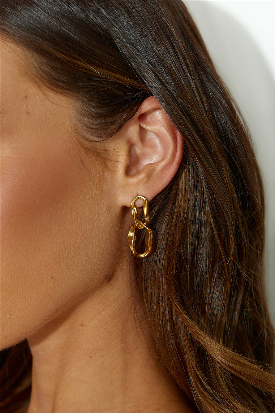 18k Gold Plated Everyone Wants Earrings Gold-CALLISTARI