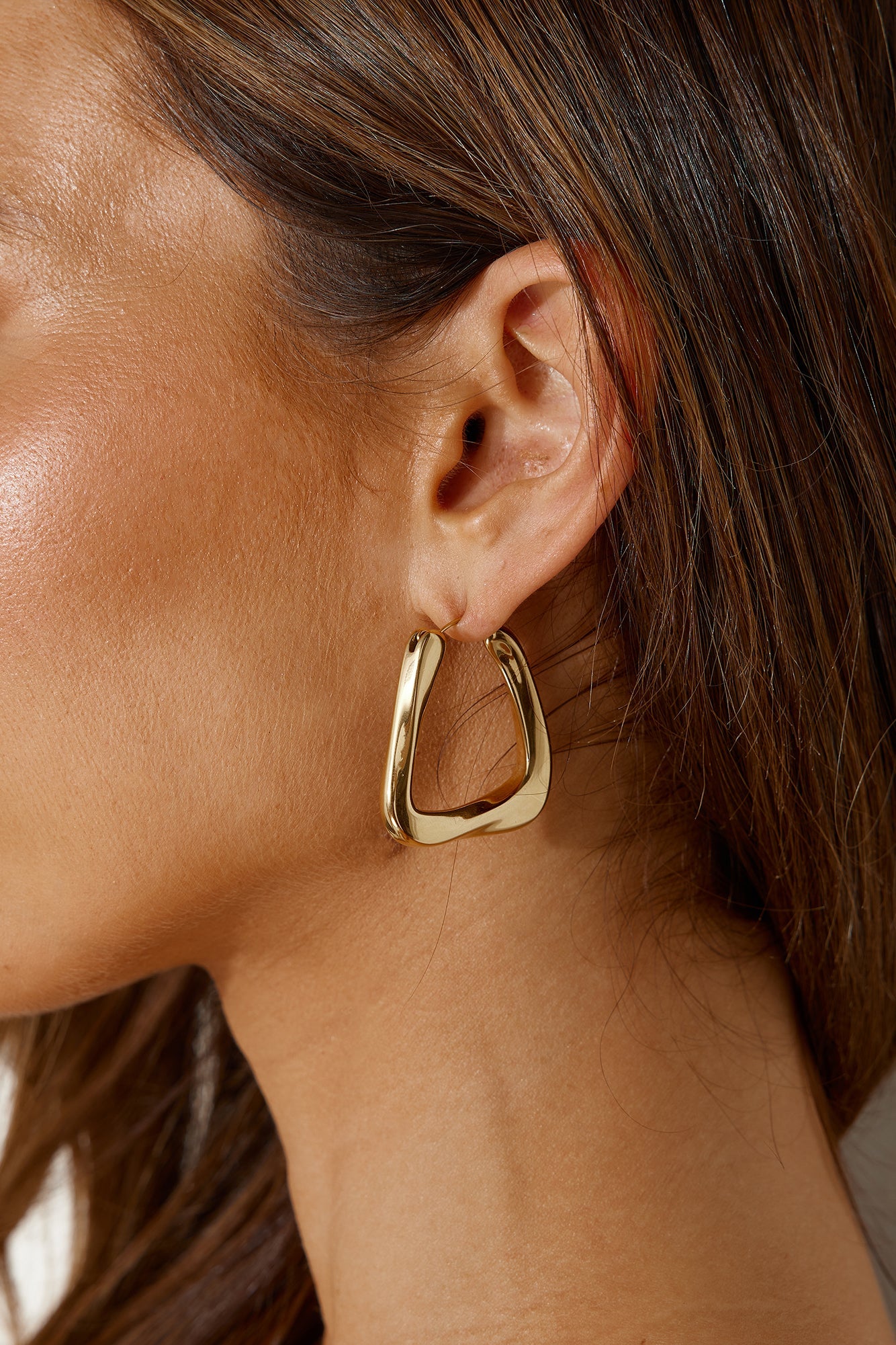 18k Gold Plated Styled By You Hoop Earrings Gold-CALLISTARI