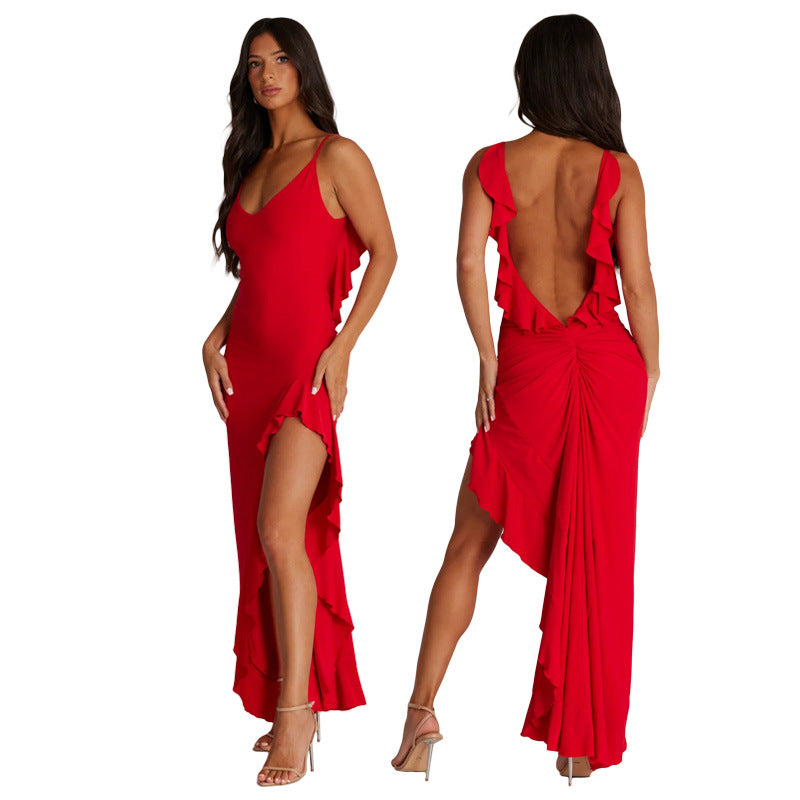 Alexa High-Waist Split Sleeveless Dress-CALLISTARI