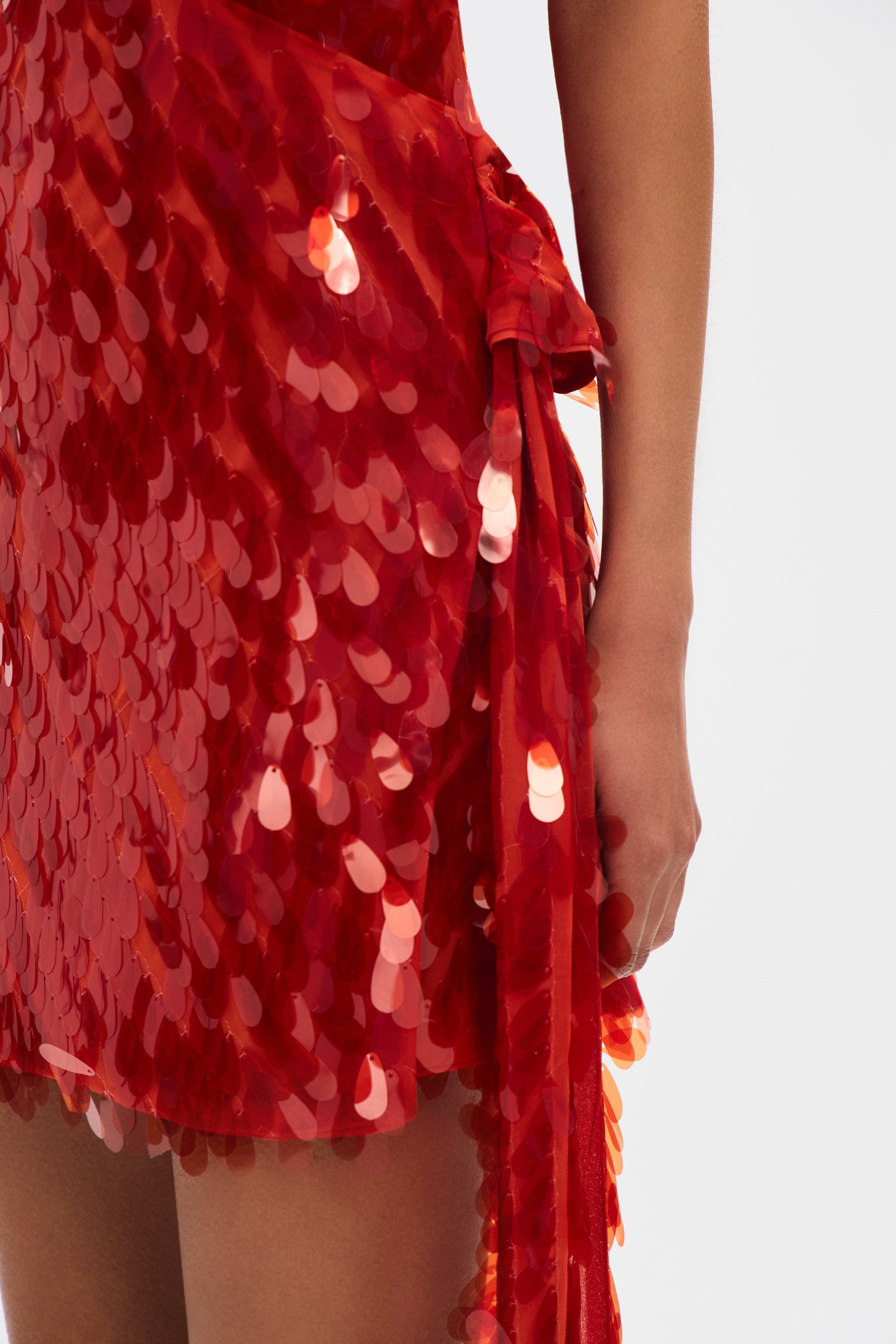 Callistari Ruby ​​Sequin Mini Dress-CALLISTARI