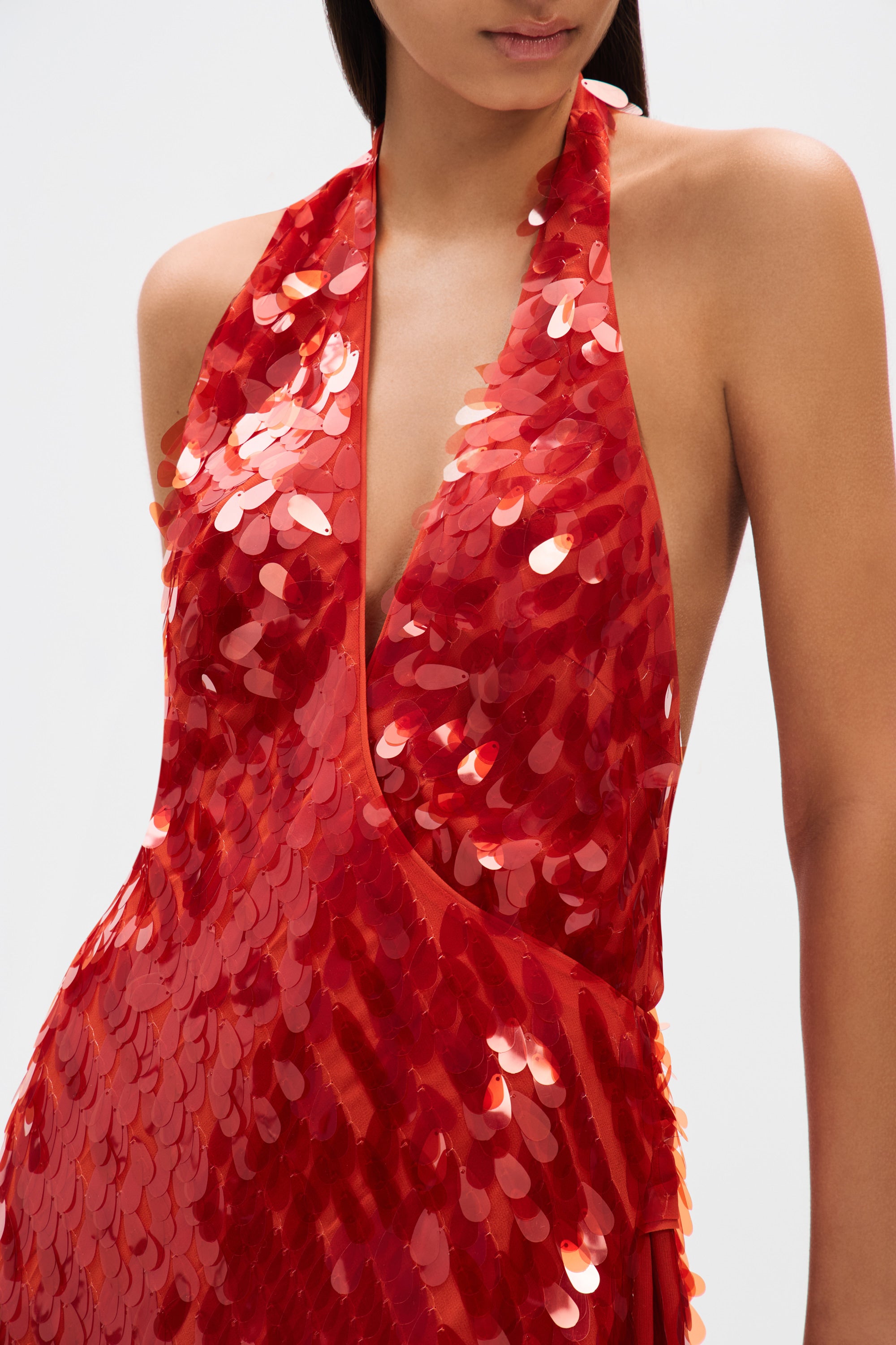 Callistari Ruby ​​Sequin Mini Dress-CALLISTARI