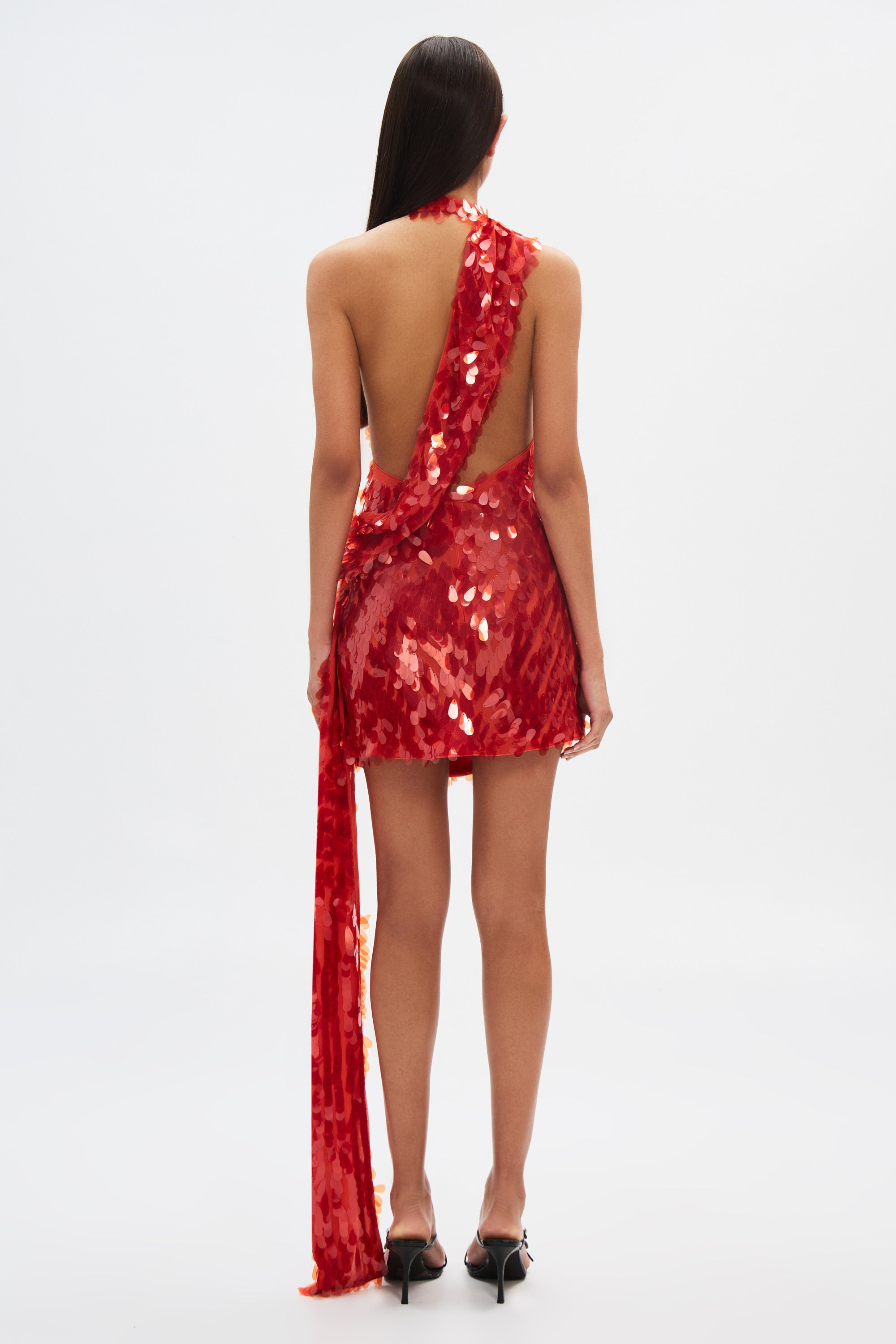 Callistari Ruby ​​Sequin Mini Dress-CALLISTARI