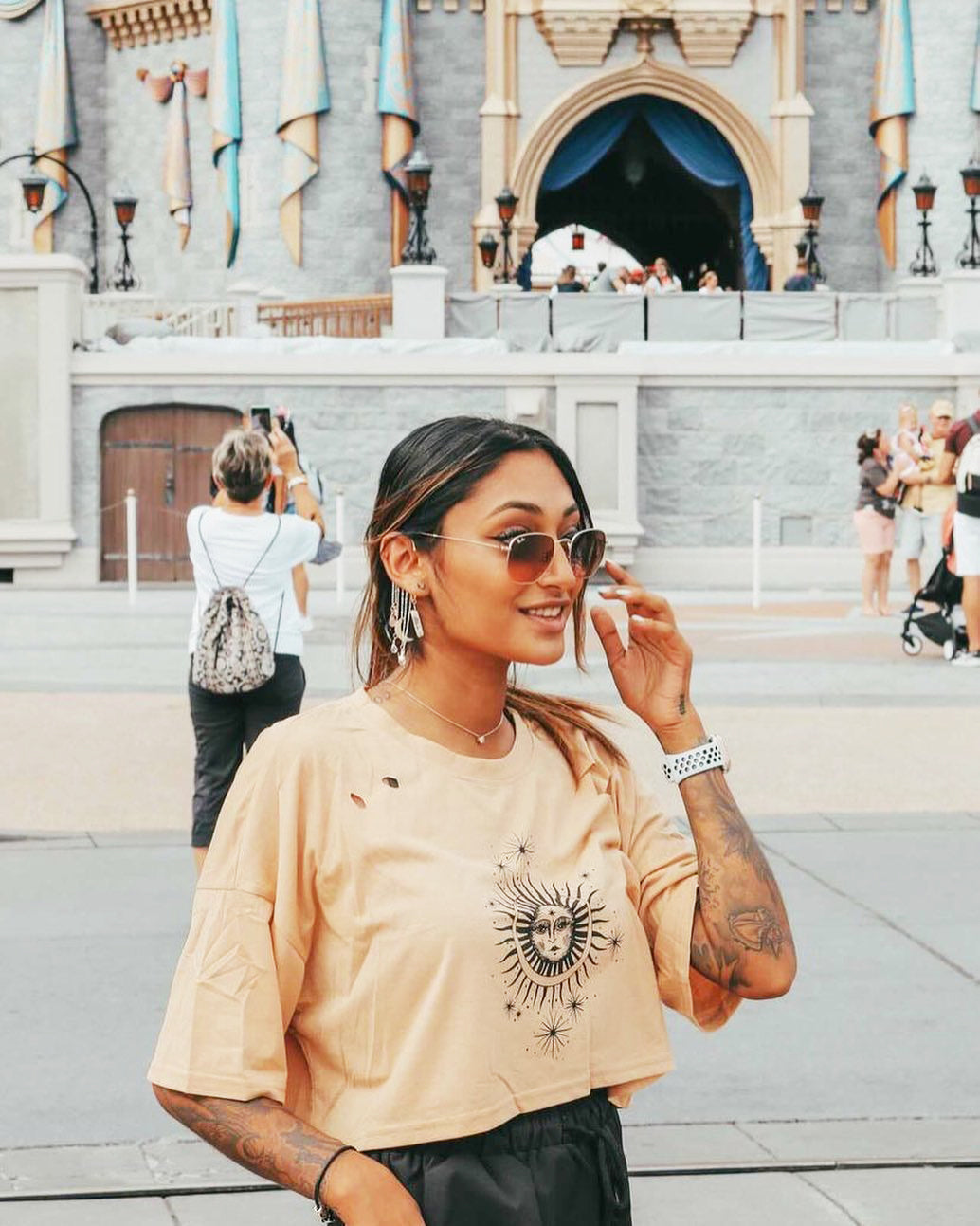 Moon & Star Crystal Tear Drops Ear Cuffs-CALLISTARI