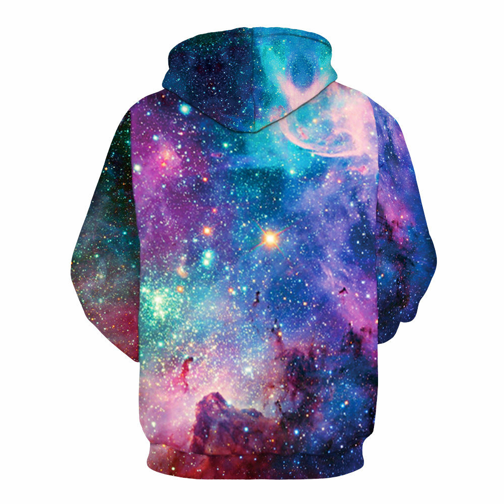Starry Galaxy And Sky 3D Printed Hoodie-CALLISTARI