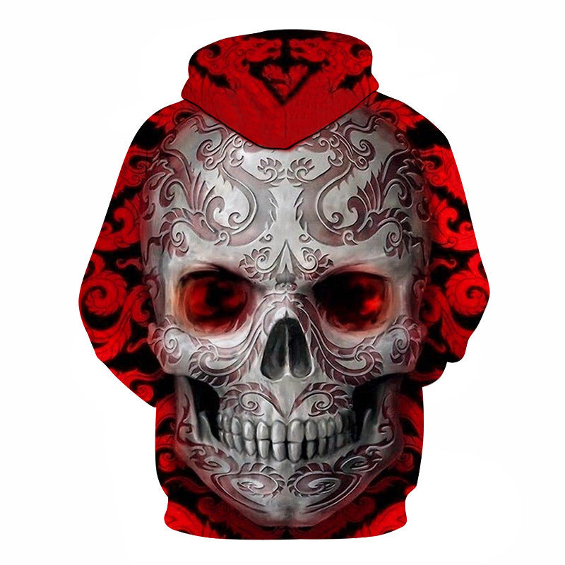 Skull Printed Stylish 3D Hoodie-CALLISTARI