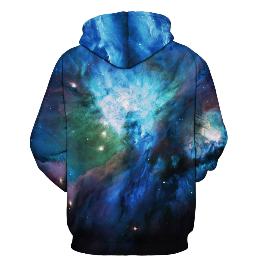Deep Dark Galaxy Printed 3D Hoodie-CALLISTARI