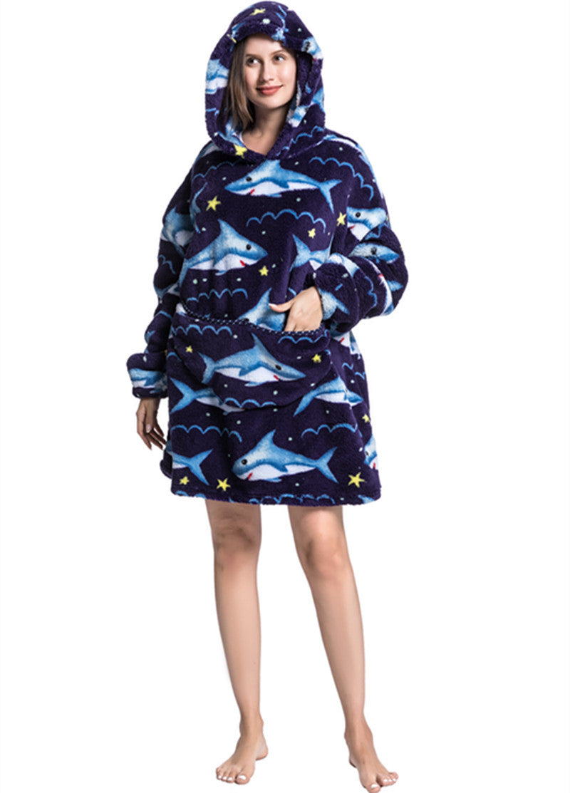 Winter Warm Thickened Hoodie Blanket-CALLISTARI