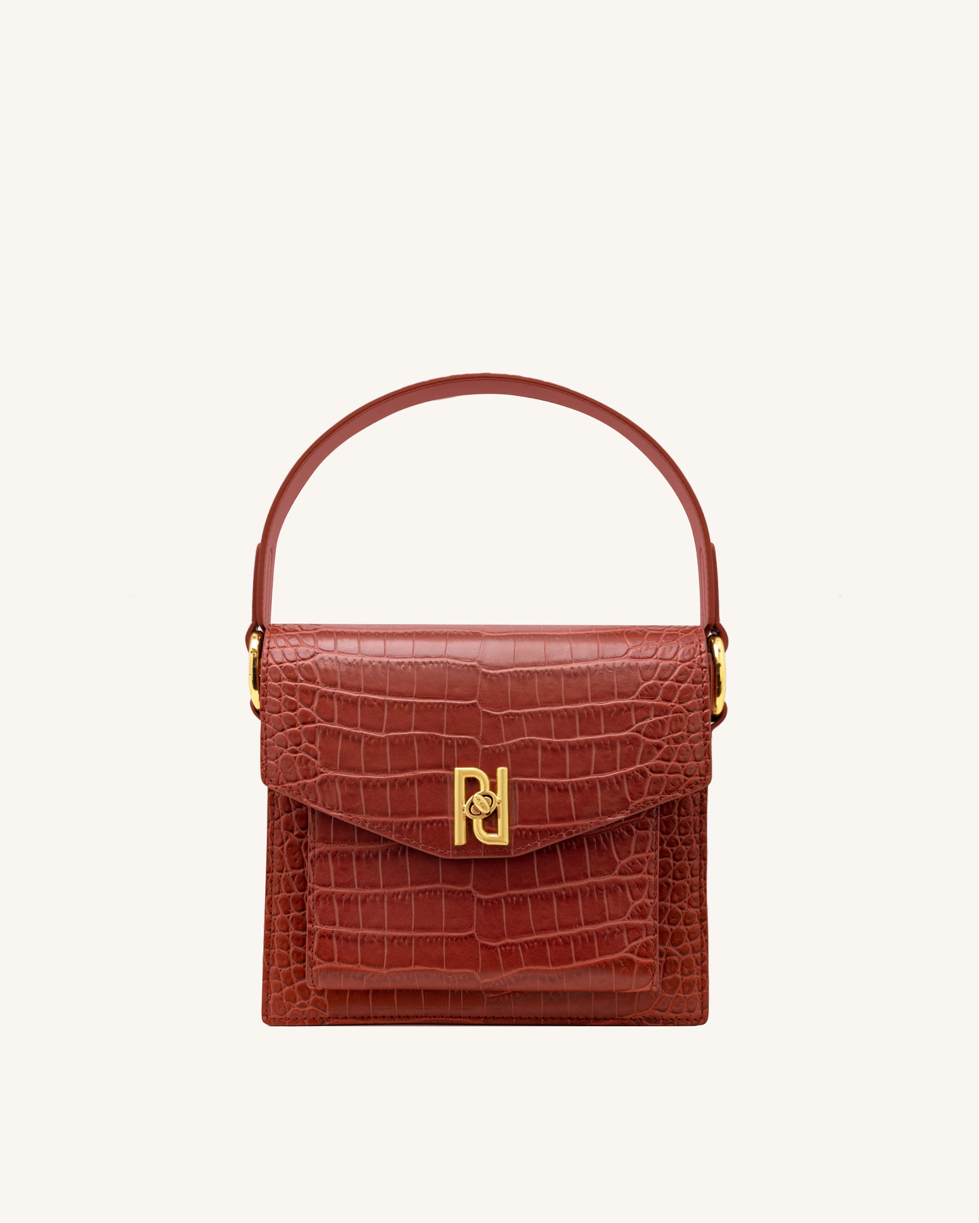 Lucy Bag -  Wine Red Croc-Mesadic