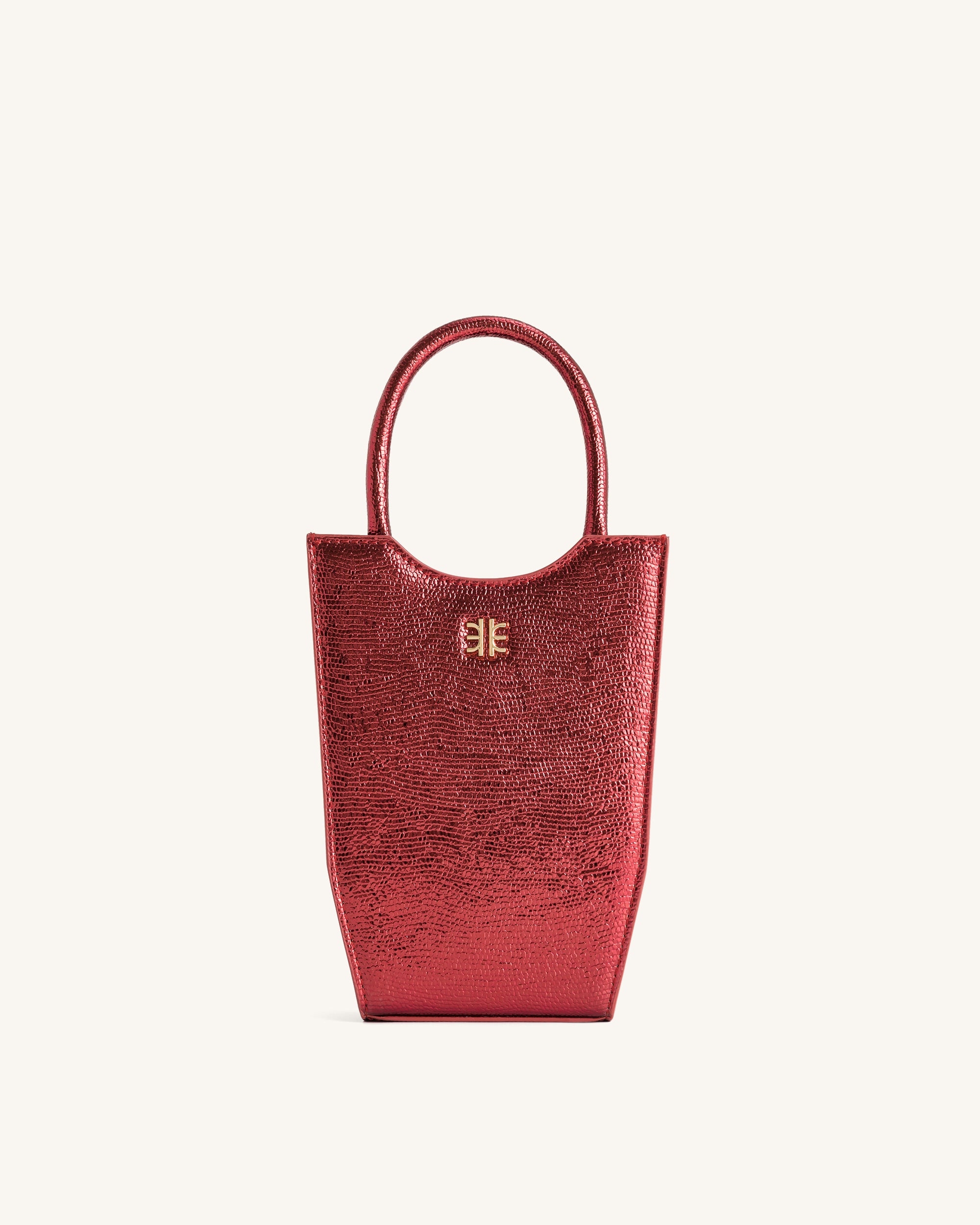 FEI Metallic Phone Bag - Red Ochre Lizard-Mesadic