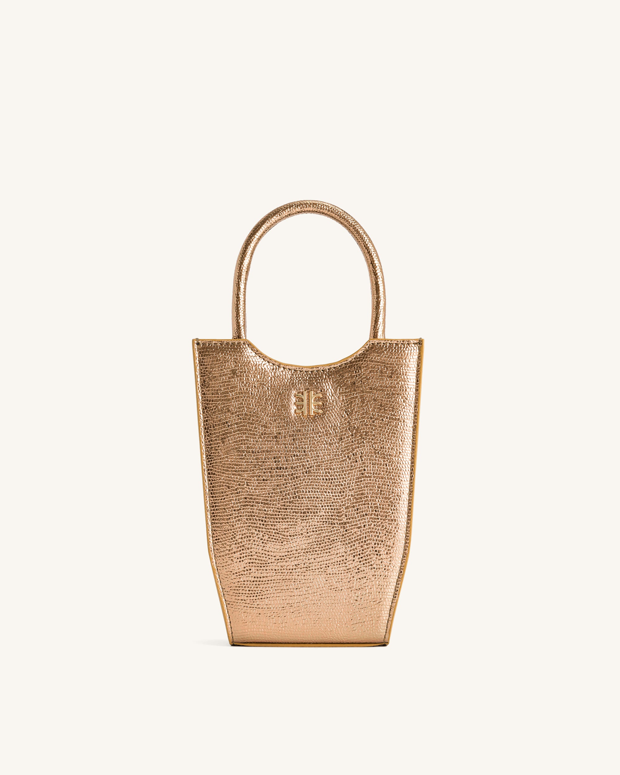 FEI Metallic Phone Bag - Ancient Gold Lizard-Mesadic