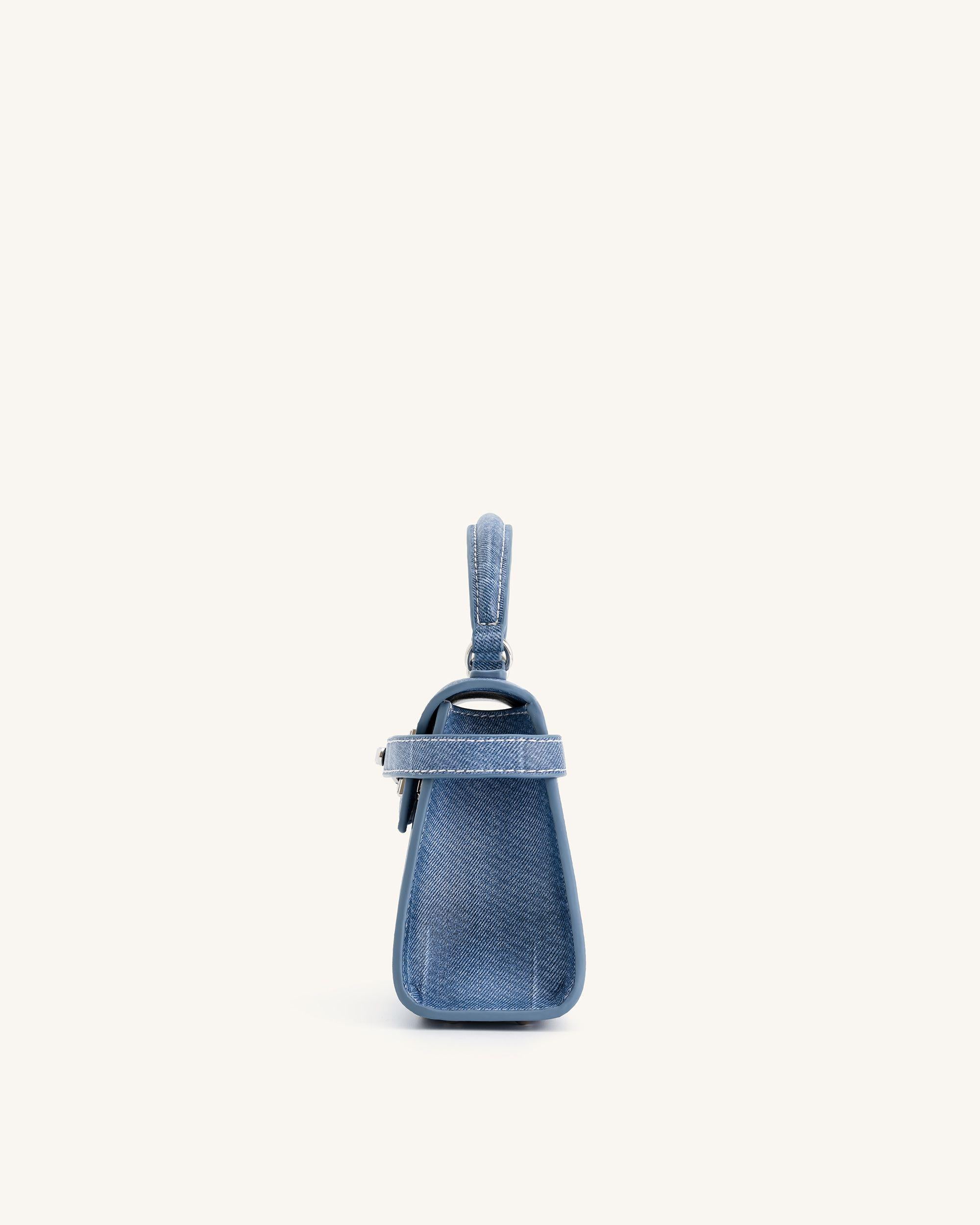 Elise Top Handle Bag - Blue-Mesadic