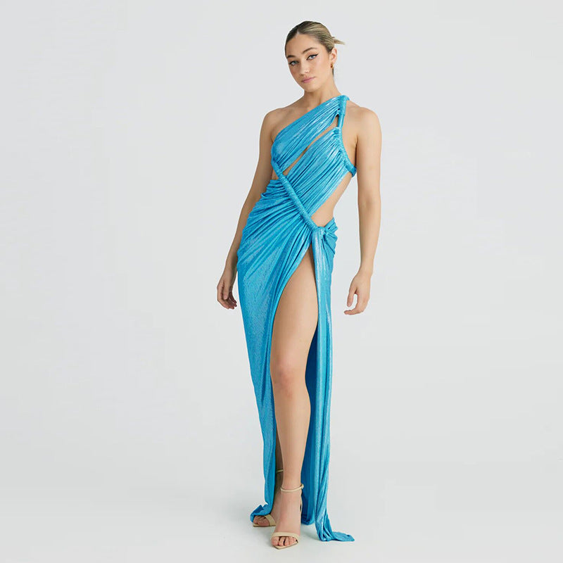 Aphrodite Metallic Cocktail Dress-CALLISTARI