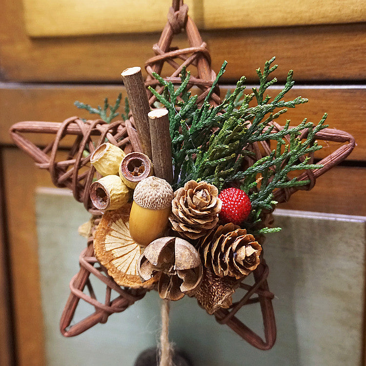 Christmas Decoration Pendant - Forest Pine Cone Bell Car Hanging-CALLISTARI
