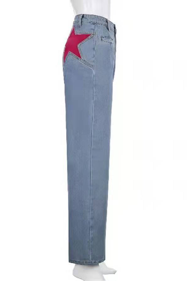 Retro Mid-Waist Flared Jeans-ROVOLE