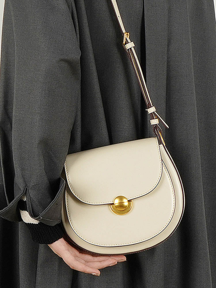 Crossbody Saddle Leather Bag-CALLISTARI
