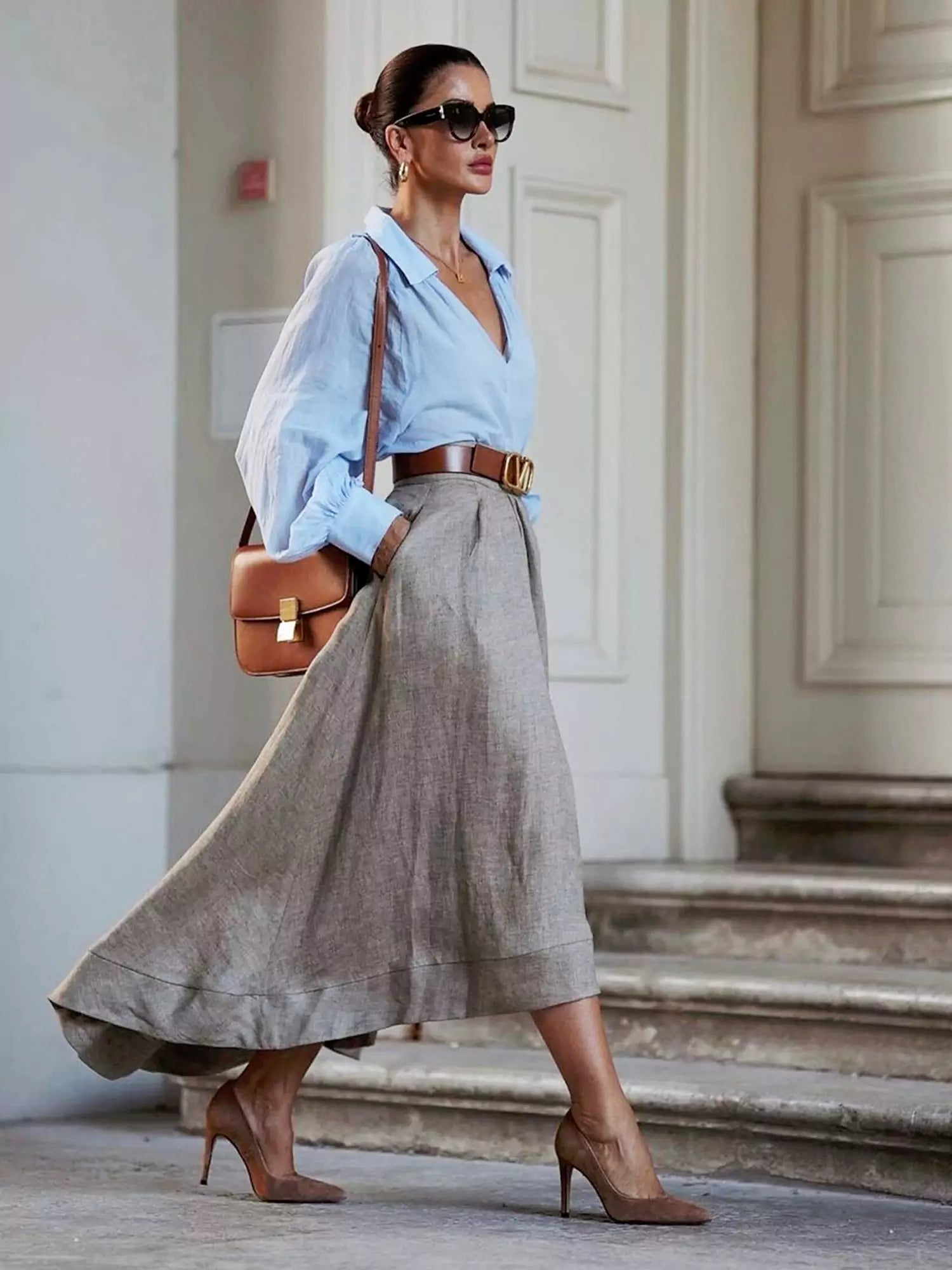 Serene Grace Linen Mermaid Skirt-CALLISTARI