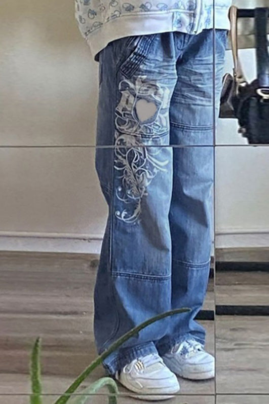 Street-Style Washed Jeans-ROVOLE