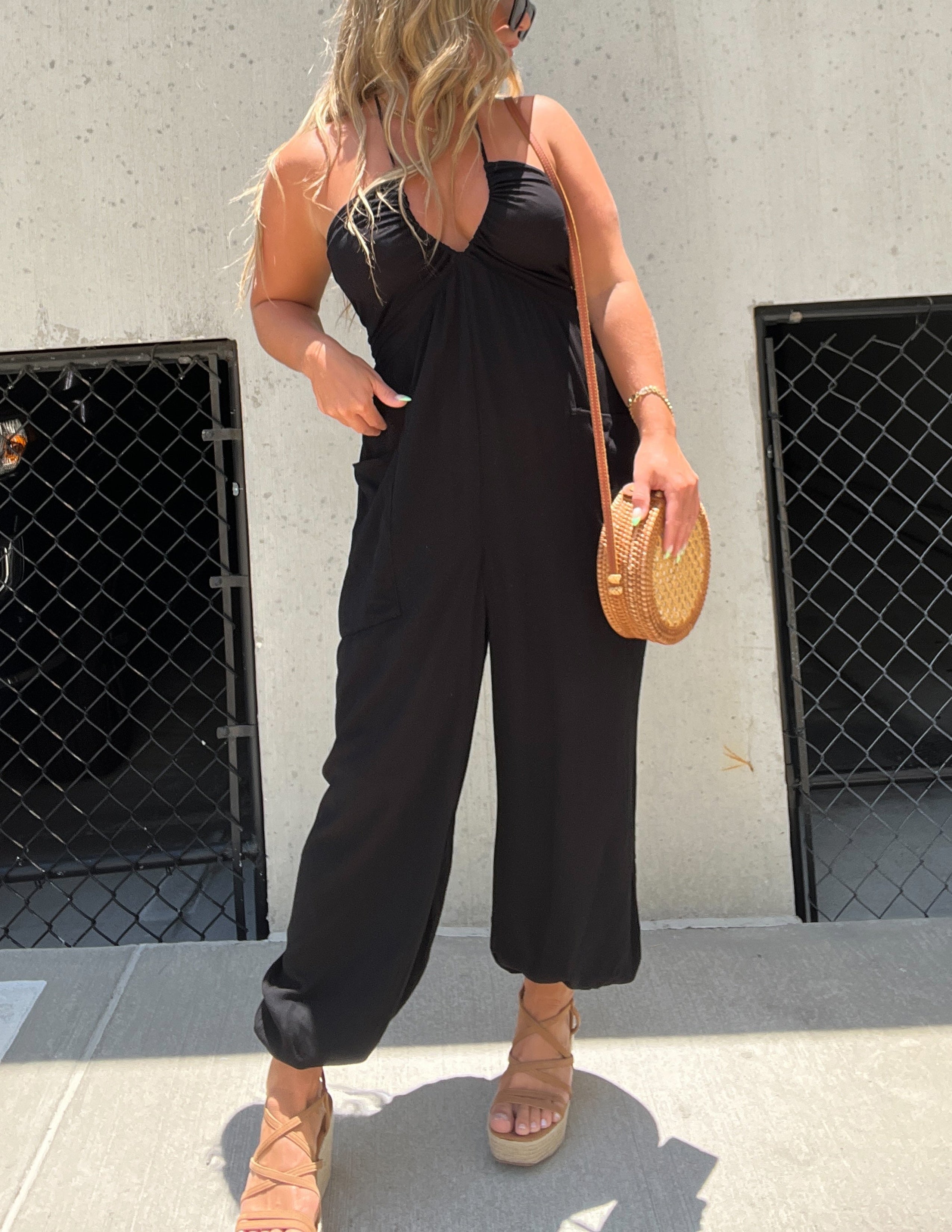 Hipster Jumpsuit Black-CALLISTARI