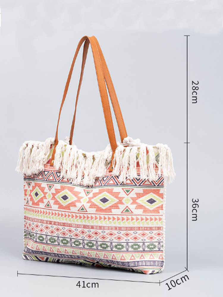 Canvas Printed Shoulder Bag-CALLISTARI