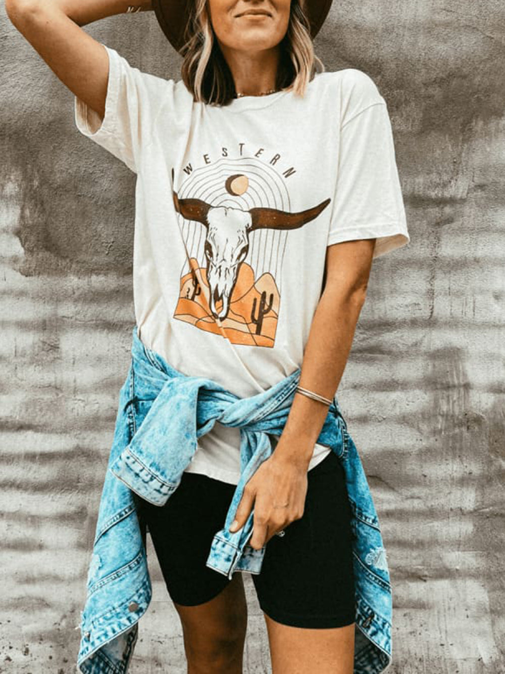 Western Graphic Tee-CALLISTARI