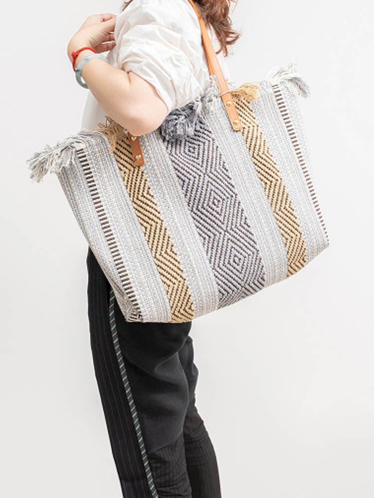 Canvas Tote Shoulder Bag-CALLISTARI
