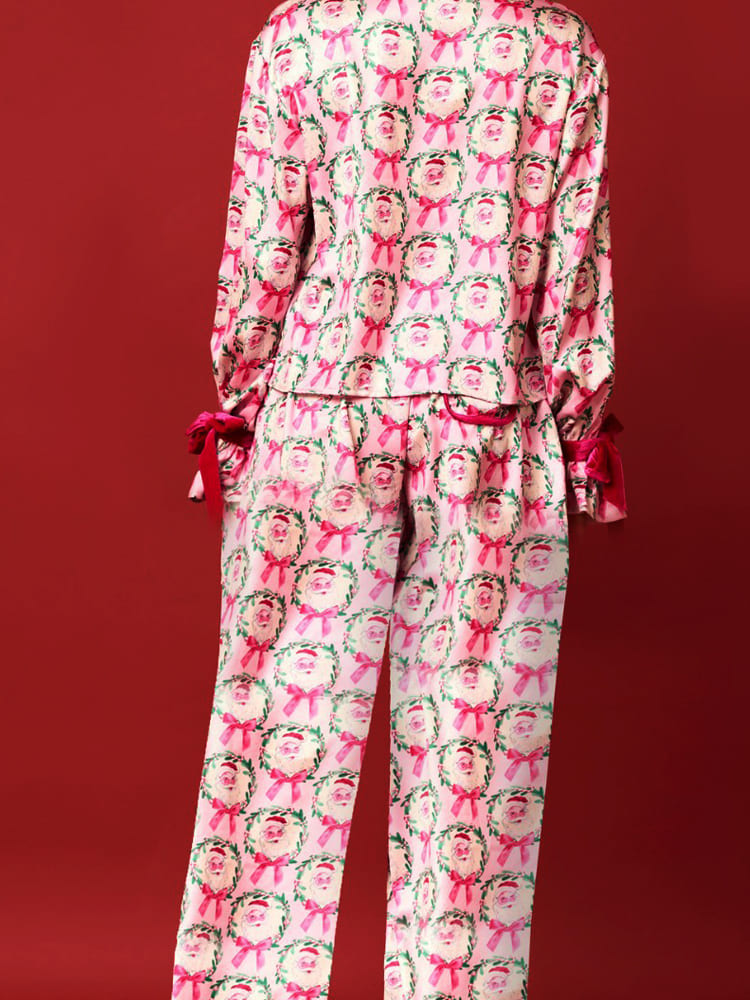 Lightweight Winter Christmas Pajama Set-Mesadic
