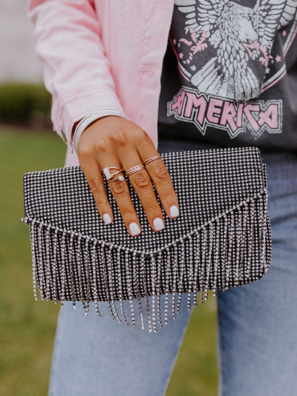 Vip Party Rhinestone Clutch-CALLISTARI