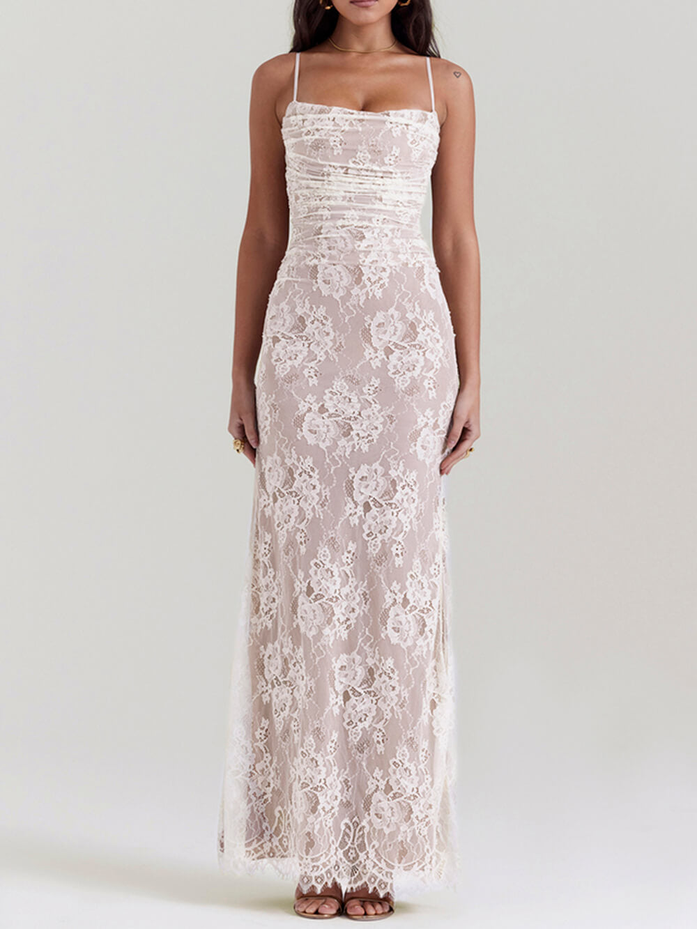 Vintage Lace Maxi Dress-CALLISTARI