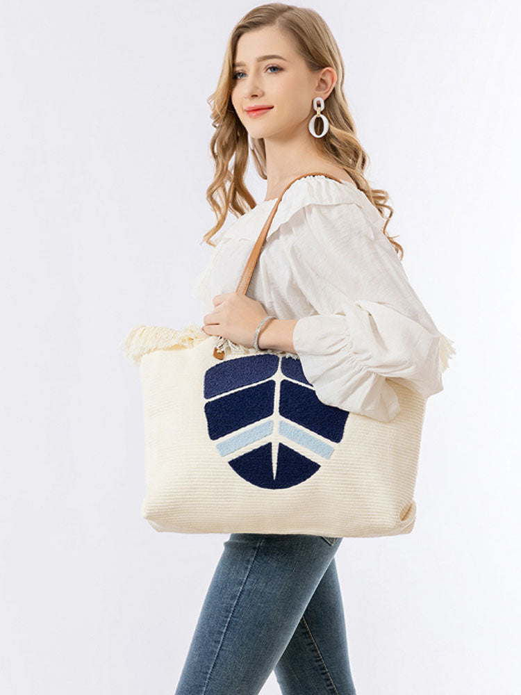 Embroidered Tote Bag-CALLISTARI